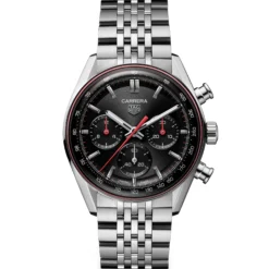 TAG Heuer Carrera Chronograph Black Dial Watch, 41mm