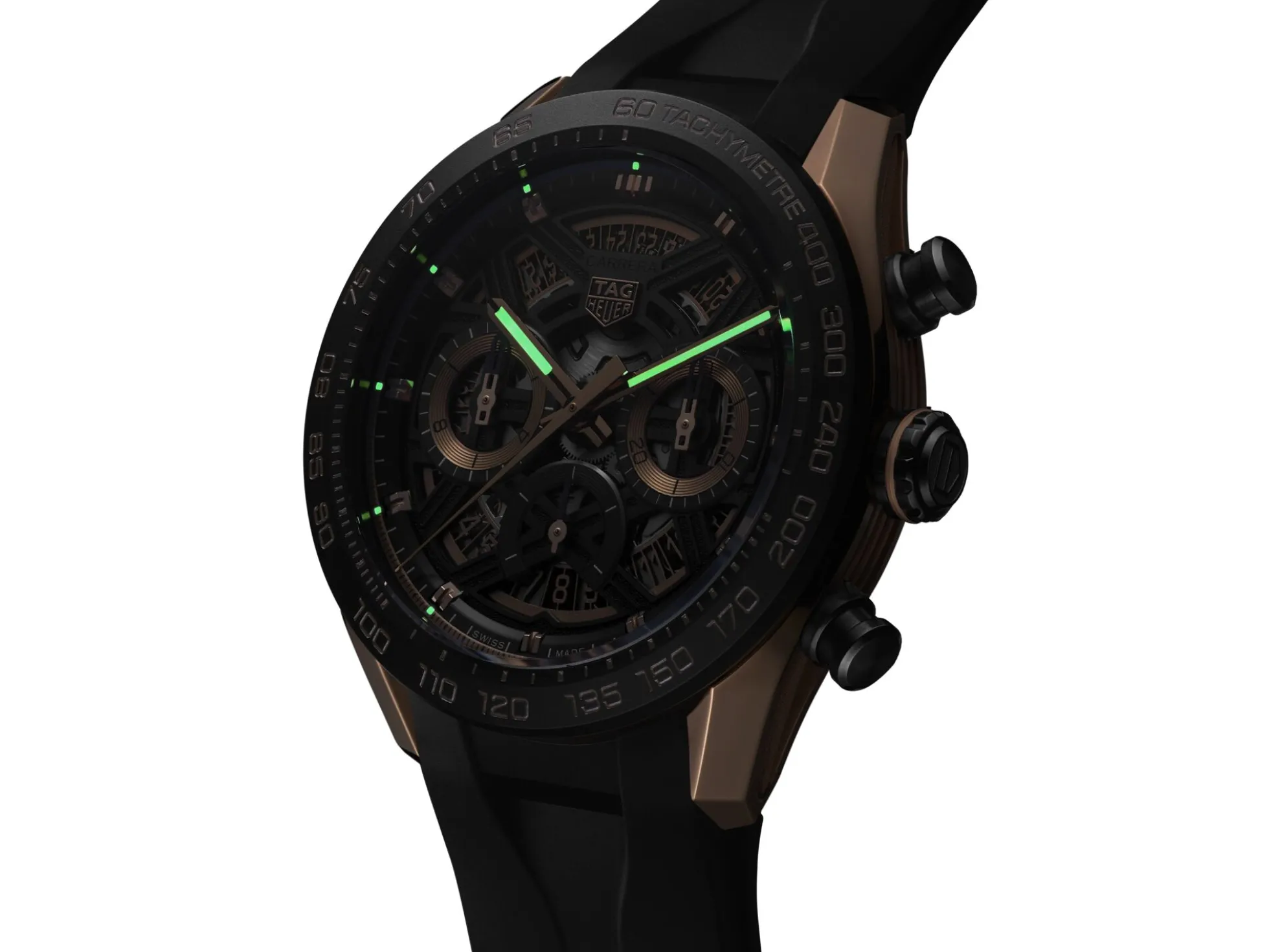 TAG Heuer Carrera Chronograph Extreme Sport Black and Gold Dial, 44mm