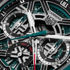 TAG Heuer Carrera Chronograph Extreme Sport Green Skeleton Dial Watch, 44mm