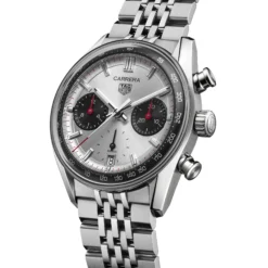 TAG Heuer Carrera Chronograph White Dial Watch, 39mm
