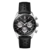 TAG Heuer Carrera Chronograph Watch Steel Case Black Dial, 39mm