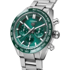 TAG Heuer Carrera Chronograph Green Dial Watch, 44mm