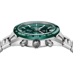 TAG Heuer Carrera Chronograph Green Dial Watch, 44mm