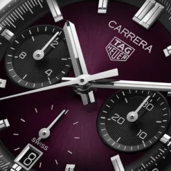 TAG Heuer Carrera Chronograph Purple Dial Watch, 39mm