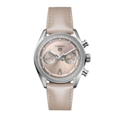 TAG Heuer Carrera Chronograph Pink Dial Watch, 39mm