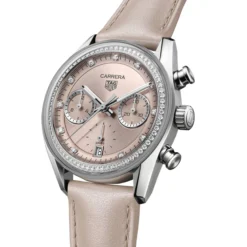 TAG Heuer Carrera Chronograph Pink Dial Watch, 39mm