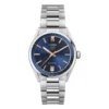 TAG Heuer Carrera Date Watch Steel Case Blue Dial Rose Gold Detailing, 36mm