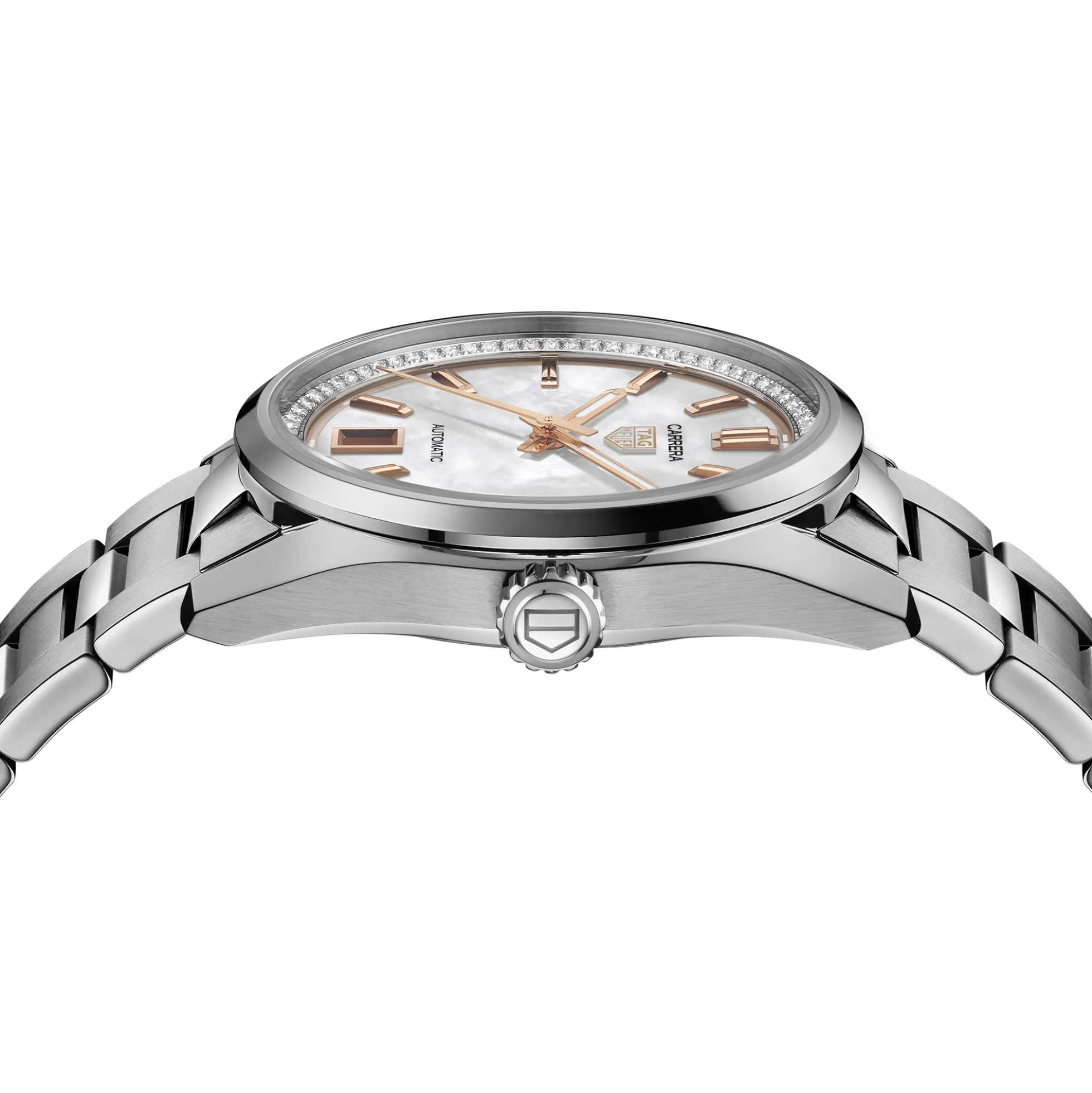 TAG Heuer Carrera Date White Dial Watch, 36mm