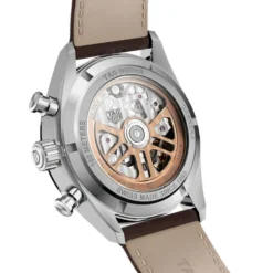 TAG Heuer Carrera Heuer 02 Automatic Mens Grey Leather Chronograph Watch