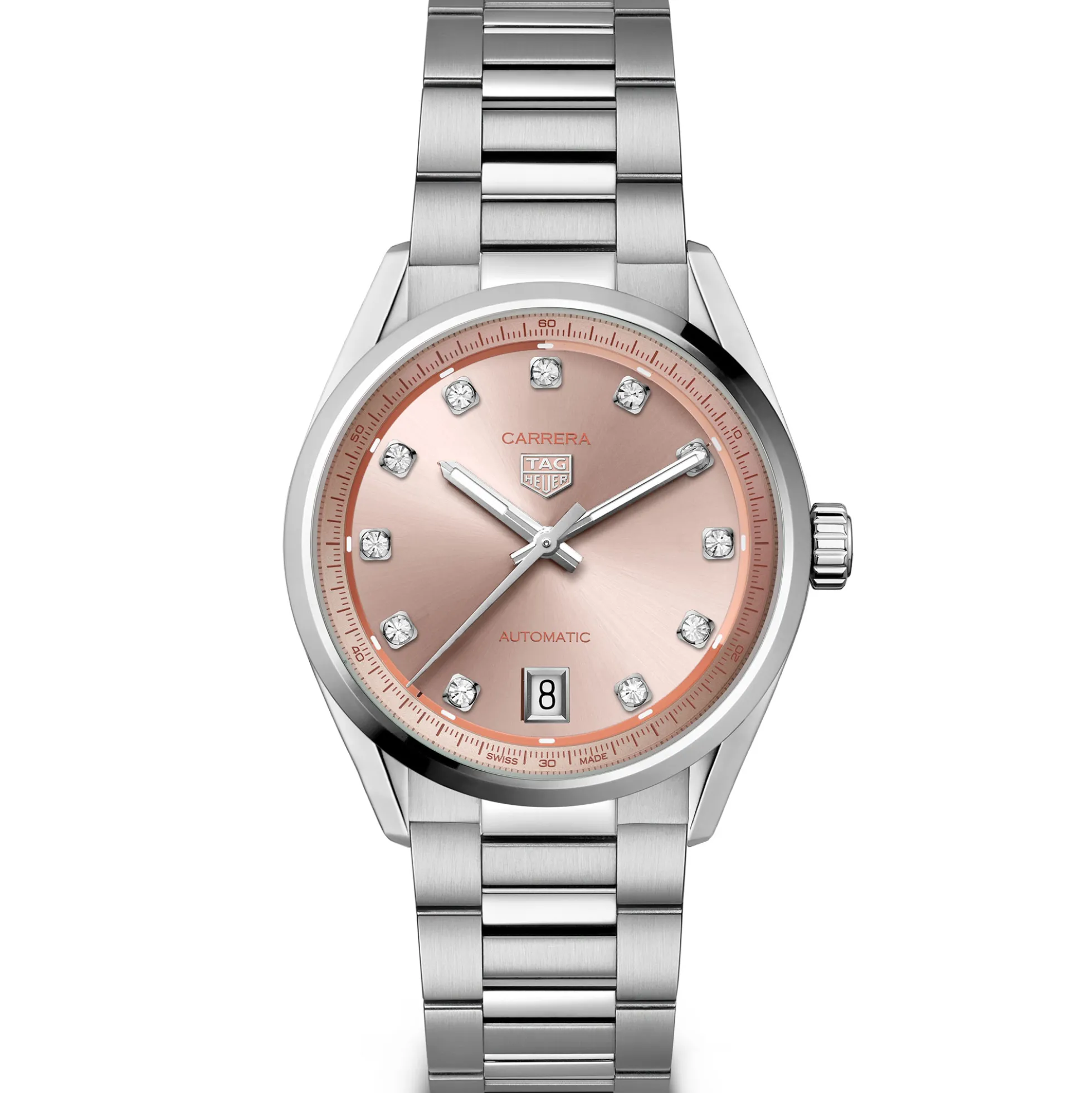 TAG Heuer Carrera Pink Dial Watch, 36mm