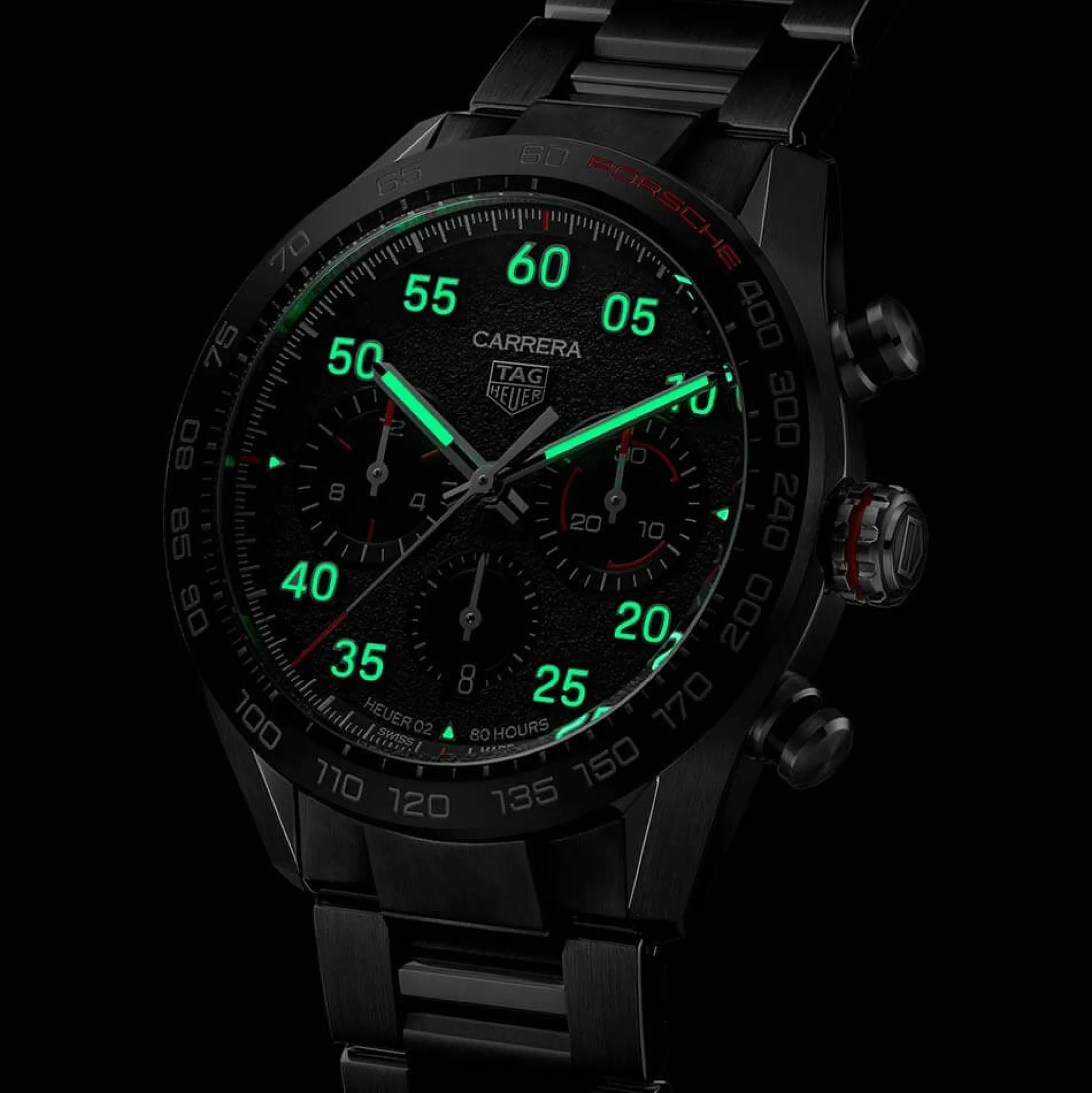 TAG Heuer Carrera Porsche Chronograph Luxury Special Edition Watch, 44mm