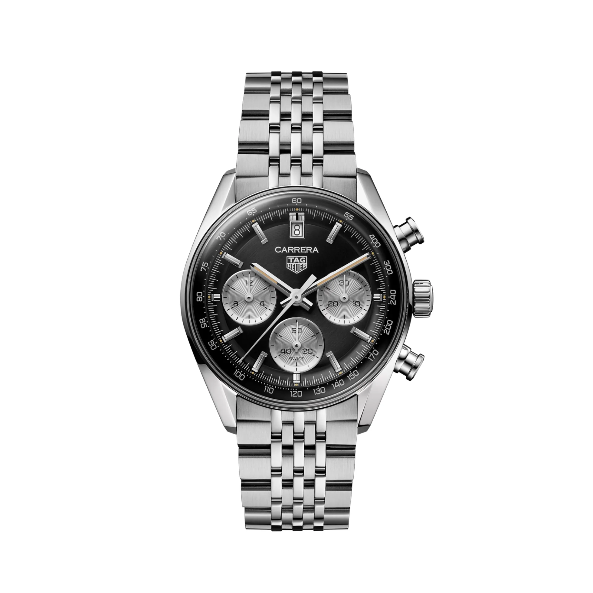 TAG Heuer Chronograph Black Dial Watch, 39mm