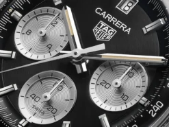 TAG Heuer Chronograph Black Dial Watch, 39mm