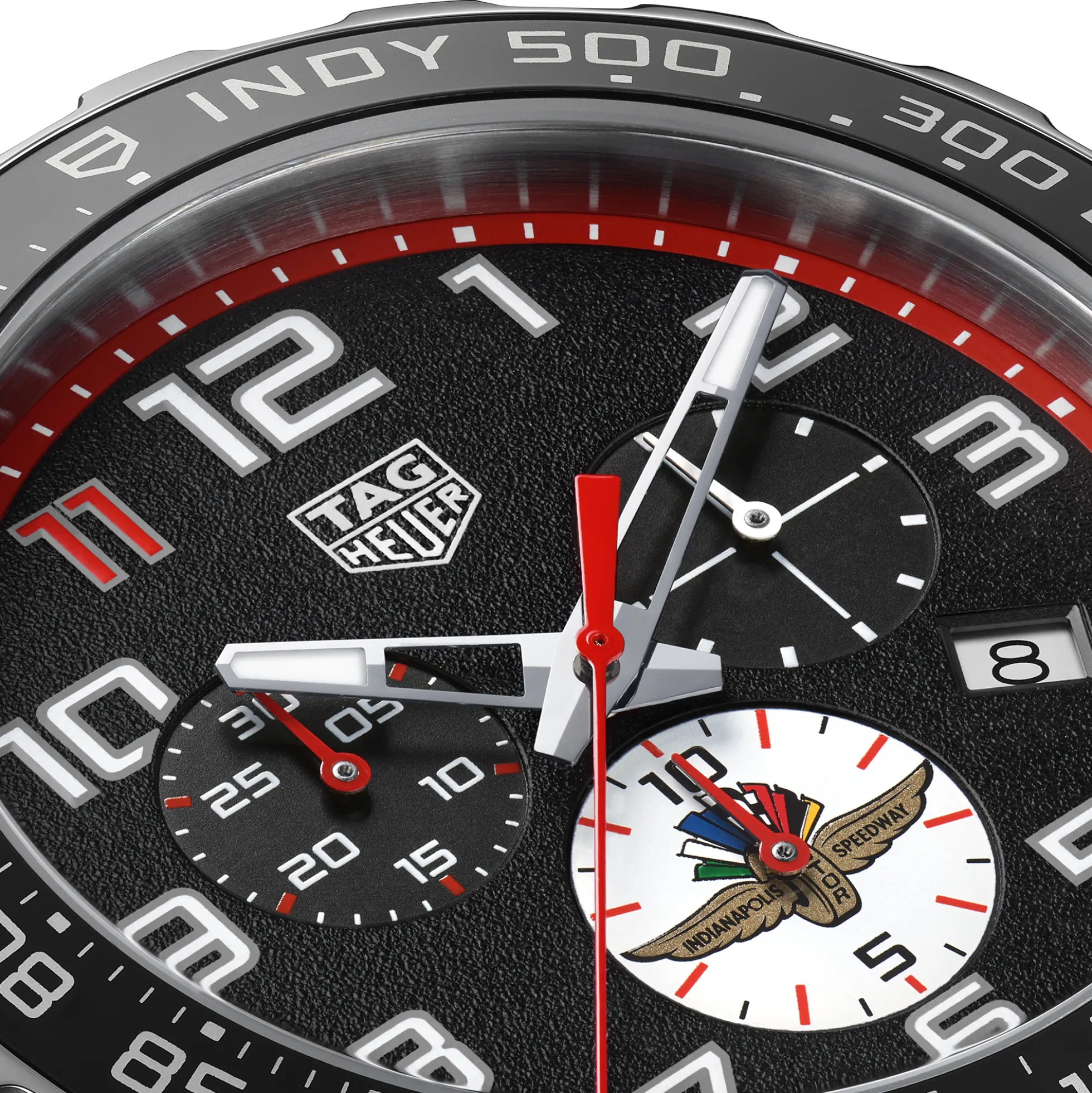 TAG Heuer Formula 1 Chronograph x Indy 500 Black Dial Watch, 43mm