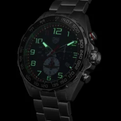 TAG Heuer Formula 1 Chronograph x Indy 500 Black Dial Watch, 43mm