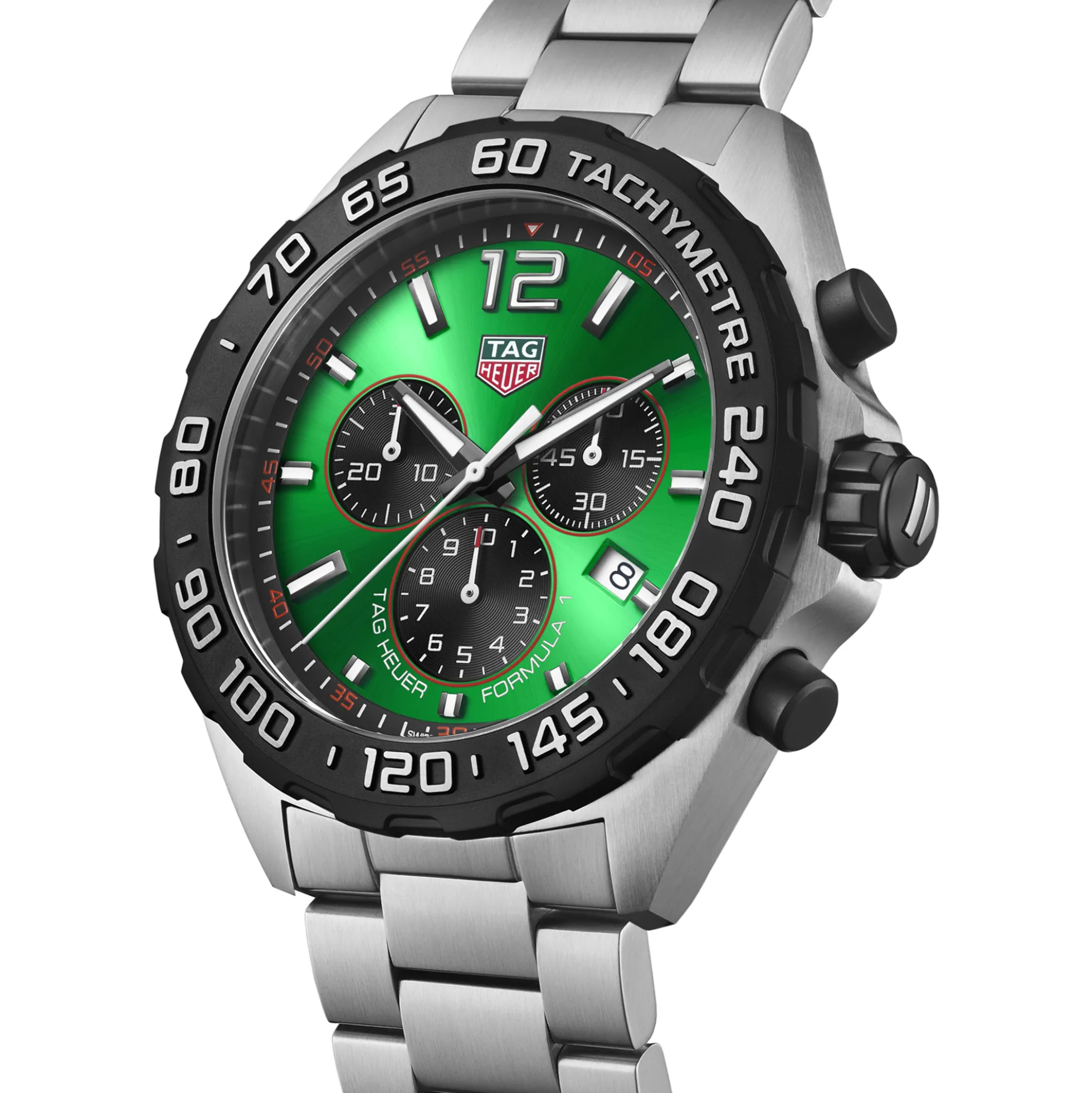 TAG Heuer Formula 1 Chronograph Green Dial, 43mm