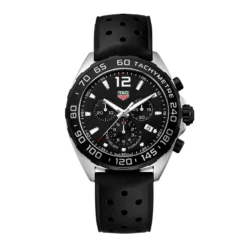 TAG Heuer Formula 1 Quartz Mens Black Rubber Chronograph Watch