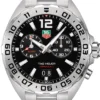 TAG Heuer Formula 1 Quartz Mens Black Steel Alarm Watch, 41mm