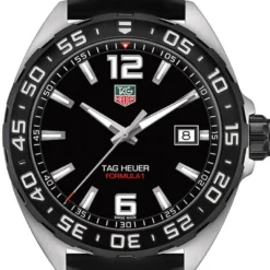 TAG Heuer Formula 1 Quartz Mens Black Rubber Watch, 41mm