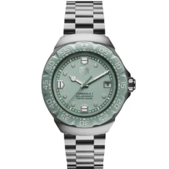TAG Heuer Formula 1 Solargraph Green Dial Watch, 38mm