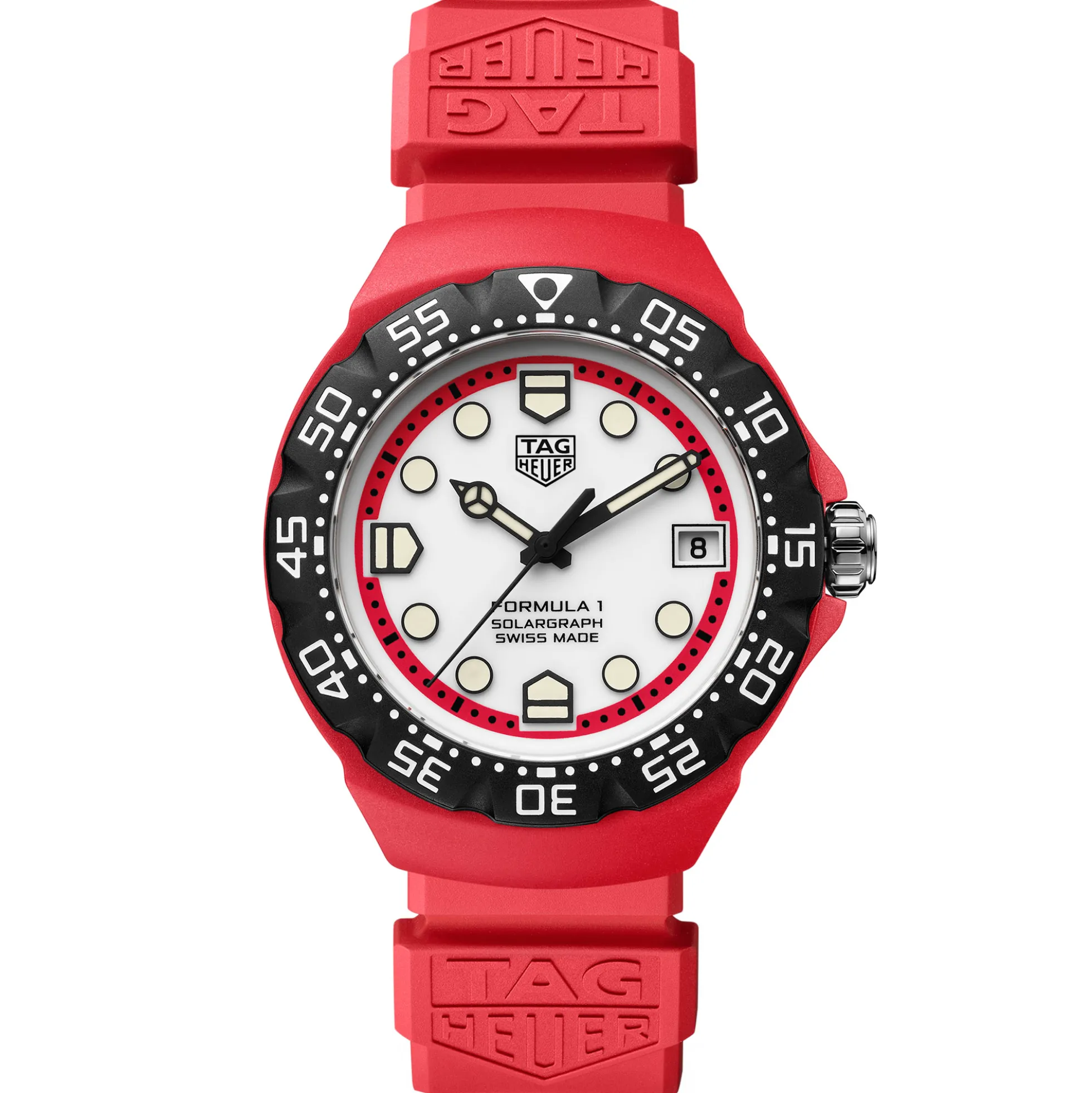 TAG Heuer Formula 1 Solargraph White Dial Watch, 38mm