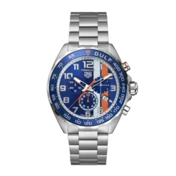 TAG Heuer Formula 1 X Gulf Watch Steel Case Blue Multi-Colored Dial, 43mm