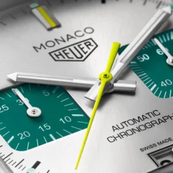 TAG Heuer Monaco Chronograph Racing Silver Dial Watch, 39mm