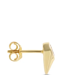 Teardrop Diamond Studs, ⅓ Total Carat Weight, 14K Yellow Gold
