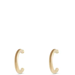 Three-Quarter Hoop Baby Earrings, 14K Yellow Gold