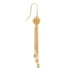 Toscano Beaded Dangle Earrings With Tassels, 14K Yellow Gold