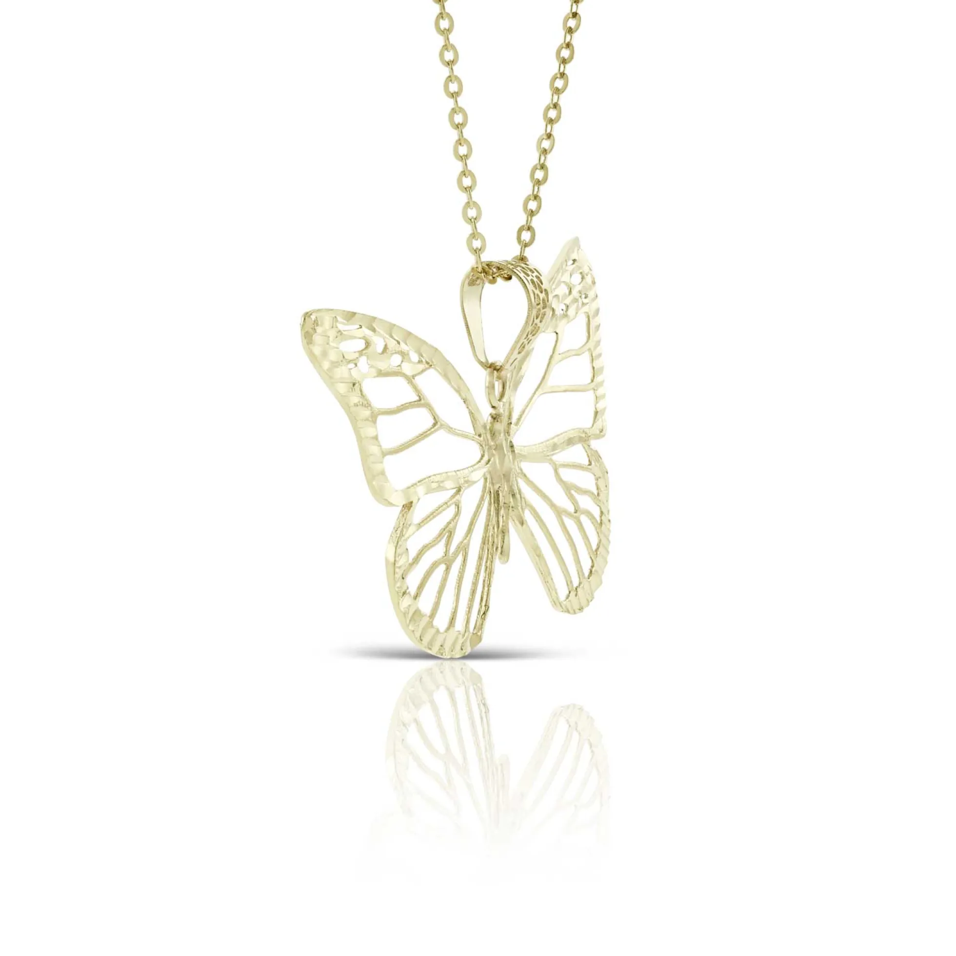 Toscano Butterfly Necklace 14K