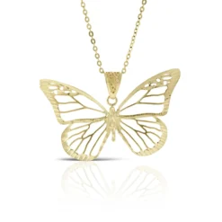 Toscano Butterfly Necklace 14K