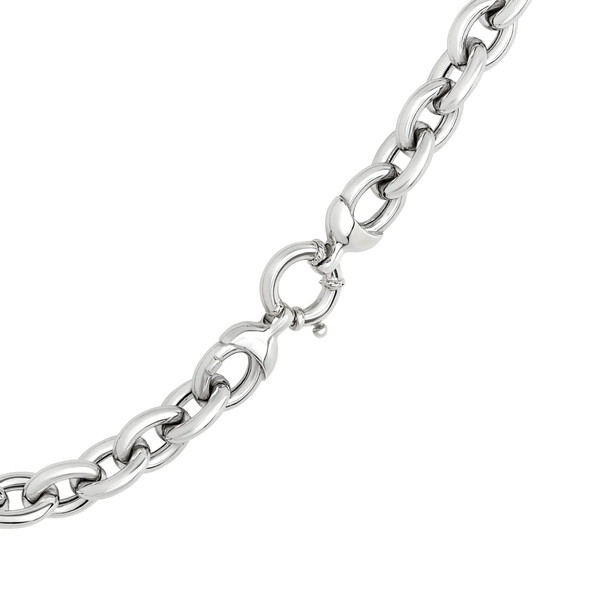 Toscano Classic Forzantina Link Necklace, Sterling Silver