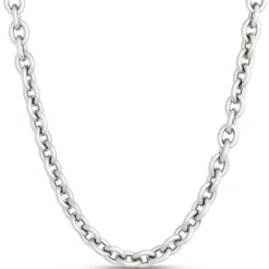 Toscano Classic Forzantina Link Necklace, Sterling Silver