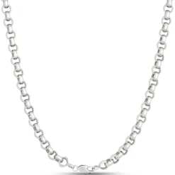 Toscano Classic Rolo Link Necklace, Sterling Silver