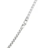 Toscano Classic Round Box Link Necklace, Sterling Silver