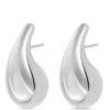 Toscano Contemporary Teardrop Earrings, Sterling Silver