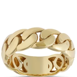 Toscano Cuban Link Ring, 14K Yellow Gold