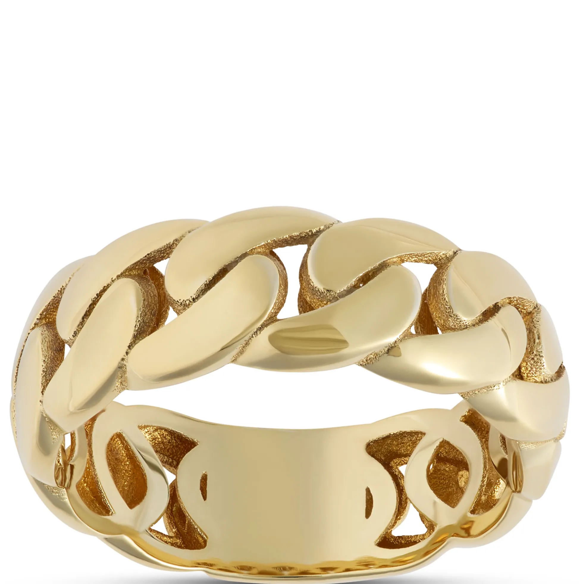 Toscano Cuban Link Ring, 14K Yellow Gold