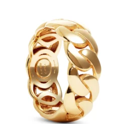 Toscano Cuban Link Ring, 14K Yellow Gold