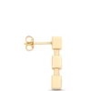 Toscano Cubic Linear Drop Earrings, 14K Yellow Gold