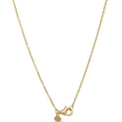 Toscano Cubic Linear Drop Necklace 14K Yellow Gold