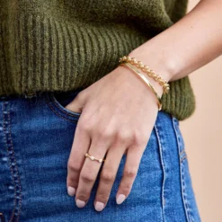 Toscano Cushion Shaped Bangle 14K