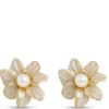 Toscano Daisy-Shaped Enamel Studs, 14K Yellow Gold