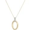 Toscano Door Knocker Pendant with Diamonds, 18K Yellow Gold
