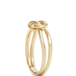 Toscano Double Love Knot Ring, 14K Yellow Gold