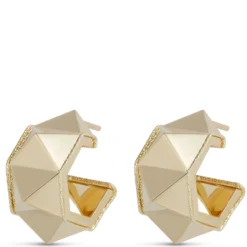 Toscano Faceted Ball Hoops, 14K Yellow Gold