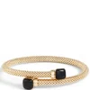 Toscano Flexy Onyx Tipped Bangle Bracelet, 14K Yellow Gold