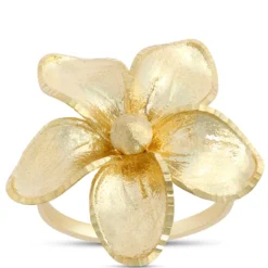 Toscano Flower Ring, 14K Yellow Gold
