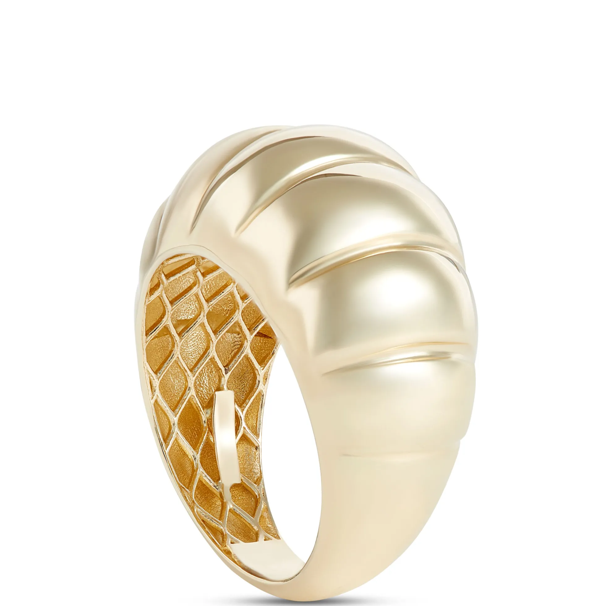 Toscano Fluted Ring, 14K Yellow Gold Size 7